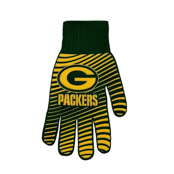 TSV Home BGNFL1201 Green Bay Packers BBQ Gloves, Green
