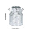 thumbnail image 3 of 4Pcs Iron Flower Pots Decorative Planter Buckets Rustic Style Flower Holders Plant Pots, 3 of 8