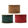 thumbnail image 1 of segolike 3x 2 Inch Suede Fabric Ribbon Fabric Tape Solid Color Polyester Craft Ribbon For Green Red Brown, 1 of 5