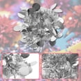 thumbnail image 3 of Unique Bargains 2 Pcs Cheerleader Poms Poms Wrist Flower Round Cheerleading Practice Poms Silver Tone, 3 of 5