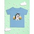 thumbnail image 3 of Husky Pup Retro Design T-Shirt Infant -Image by Shutterstock,  6 Months, 3 of 4