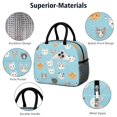 thumbnail image 3 of Multicolor Cat Head Blue Pattern Insulated Leakproof Lunch Box for Work, Lunch Bag for Women Men, Loncheras Para Mujer for Beach Travel Picnic Camping, 3 of 5