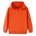 thumbnail image 5 of vdgthytj Unisex Kids 2 Piece Sweatsuits Hooded Sweatshirts and Jogger Pants Solid Fall Winter Athleisure Outfits(3-4 years,Orange), 5 of 9