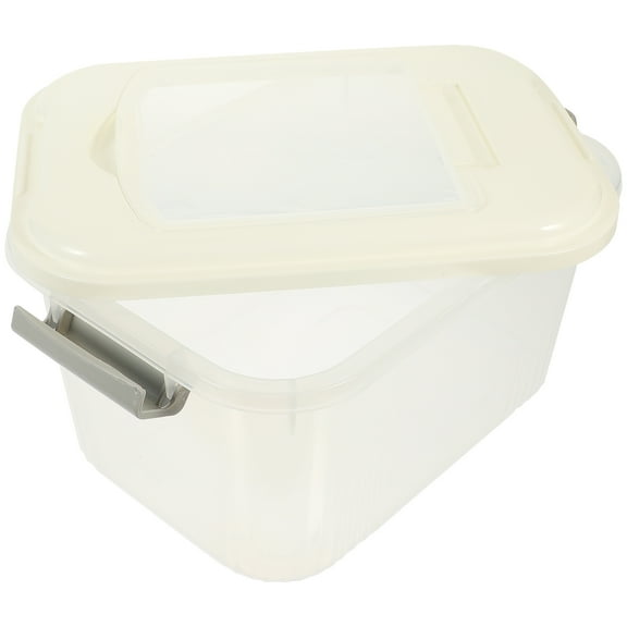 NIYANGLE 1Set Dry Food Storage Container Pantry Food Storage Bin Rectangular Window Design 29X8 5X6 5In