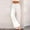 White, variant on Babysbule Women's Pants Women Casual Solid Pants Comfortable Elastic High Waist Wide Leg Casual Loose Beach Pants