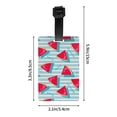 thumbnail image 4 of PAYOHTO Luggage Tags for Suitcases Summer Watermelon Slice Blue White Striped PVC Lable for Travel Bag, 4 of 7