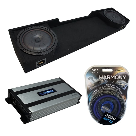 88-98 Chevy CK Silverado Ext Truck Kicker CompVT CVT12 Dual 12 Sub Box HA-A800.1