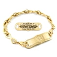 thumbnail image 1 of MedicEngraved Yellow Gold Stainless Steel Custom Medical Alert Bracelet - 6mm Infinity Link, 1 of 7