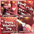 thumbnail image 3 of Red Theme Valentine's Banner Heart Shape Love Display Rose Decor Romantic  Heart Backdrop for Valentine's Party Romantic Date Anniversary Celebration, 3 of 8