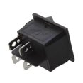thumbnail image 4 of 16A 250V DPST Boat Rocker Switch On/Off I/O 2-Position Snap-In 28x21mm, 4 of 4