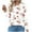 #066-White, variant on Craaazy Long Sleeve Tops for Gifts Women Round Neck Printed Pleated Loose Fit Tshirts Fall Winter Trendy Shirts Dressy Casual Blous es
