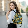 thumbnail image 6 of FORMRS Mini Backpack Purse for Women Quilted Travel Daypack Casual Shoulder Bag, Sunflower Butterfly Pattern, 6 of 7