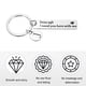 thumbnail image 3 of Uxcell Llave de Seguridad, 1 Juego de Llave con Letra J Te Necesito Aquí Conmigo, Plata, 3 of 6