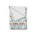 thumbnail image 2 of Abstract Soft Flannel Fleece Throw Blanket, Modern Pastel Digital Style Watercolor Circles and Flower Petals Paintbrush Art, Cozy Plush for Indoor and Outdoor Use, 50" x 60", Multicolor, by Ambesonne, 2 of 5