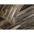 thumbnail image 4 of Ambesonne Wooden Print Quilted Bedspread Set 3 Pcs, Old Floor Rustic Style, King Size, Brown, 4 of 5