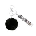 thumbnail image 1 of Sonducket Llavero anillo bola de peluche hebilla colgante llavero portátil soporte cartera bolso decoración llavero colgante para niñas Ropa, zapatos y accesorios Miscelánea Negro Sonducket AP014384-07, 1 of 1