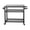 Galvanized Steel Tabletop+Mesh Shelf + Grey + Metal, variant on Grey 3-Shelf Outdoor Grill Cart with Wheels & Propane Tank Hook, 42.24"