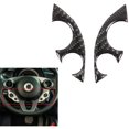 thumbnail image 3 of 2 piezas/juego de pegatinas decorativas para volante de fibra de coche aptas para Smart 453 Fortwo 2016-2021, 3 of 5