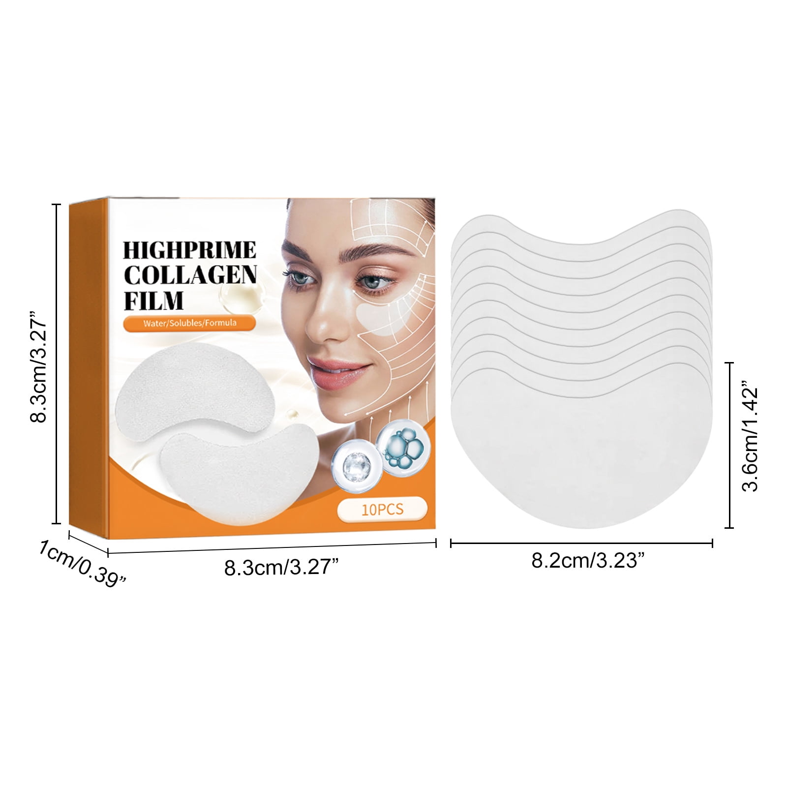 Alvantor Collagen Eye Mask – Hydrating Crystal Gel Patches for Dark Circles, Puffiness & Wrinkles, 10 Pairs
