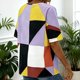 thumbnail image 5 of TaTaai Geometric Print Blouse Lightweight Breathable Women's Casual Round Neck Short Sleeve Stretch Fabric Spring Summer Daily Fashion Top Gift, 5 of 7