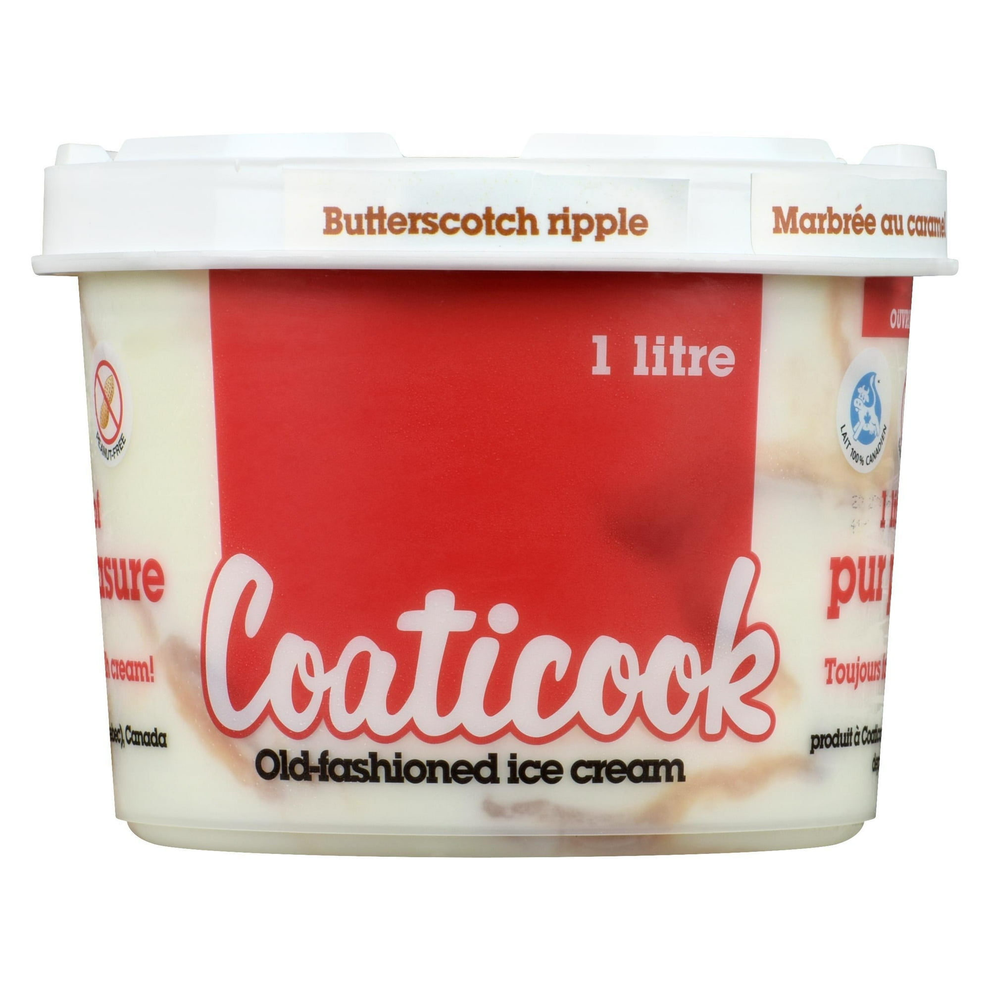 Coaticook Butterscotch Ripple Ice Cream