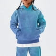 thumbnail image 2 of Mercatoo Oversized Gradient Color Hoodies for Girls Long Sleeve Cotton Pullover Hoodie Sweatshirts Trendy Cute Teen Kids Clothes, 2 of 7