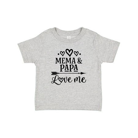 

Inktastic Mema and Papa Love Me Gift Baby Girl T-Shirt