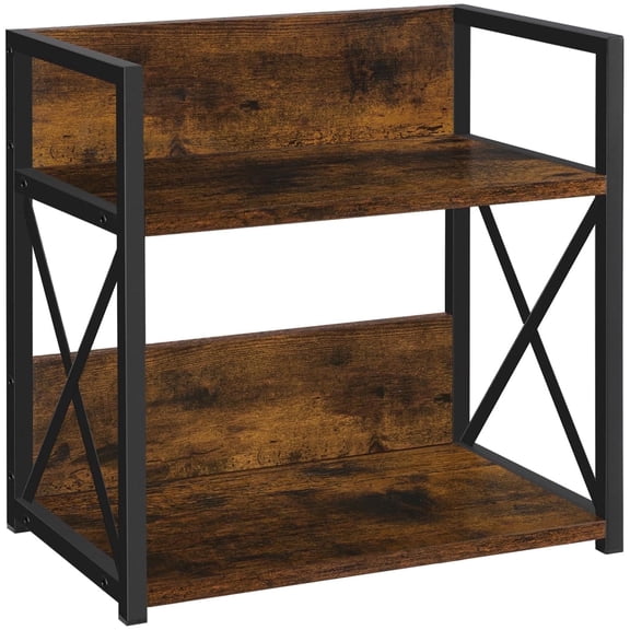Countertop Shelf Organizer, Coffee Bar Accessories, 2 Tier Coffee Counter Shelf for Mugs, Cups, Cream, Syrup