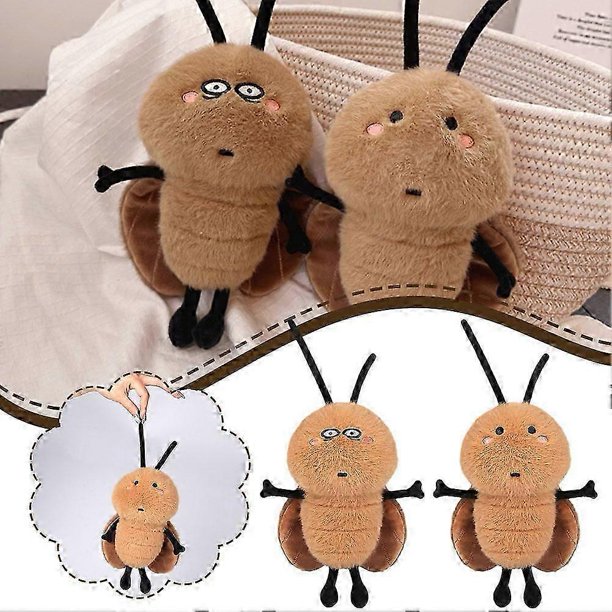 Peluche de cucaracha, muñeco pequeño Qiang, muñeco feo y lindo, muñeco creativo y divertido