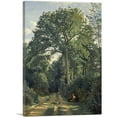 thumbnail image 1 of ARTCANVAS Ville d'Avray Entrance To The Wood 1825 Canvas Art Print by Jean-Baptiste-Camille Corot - Size: 26" x 18" (1.50" Deep), 1 of 9