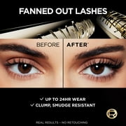 LOreal Paris Voluminous Panorama Smudge Resistant Mascara, Blackest Black