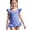 Z2-Blue, variant on Stylish Solid Color Tween Girls Swimsuit Comfortable Beachwear For Young Ladies,Girls Swimsuits Size 10-12