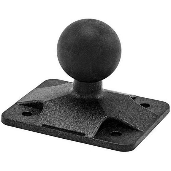 ARKON 4 Hole AMPS to 25mm Rubber Ball Adapter for Robust Mount Series - Black - APAMPS25MM
