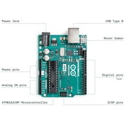 Official Arduino Starter Kit - Includes Arduino Uno R3, 170 Page Book (English), and Components to Build 15 Different Projects (K000007)