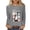 Gray, variant on Tbopshirt Halloween Tops for Women,Halloween Sweatshirts for Women Plus Size,Printing Classic Long Sleeve T-shirt Round Neck Tops/Shirt,T-Shirts Womens Graphic Pullover