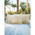 thumbnail image 6 of Outdoor Pillows Waterproof, Yellow Ombre Bedding Throw Pillows with Insert for Couch Sofa Bed, Modern Abstract Gradient Minimalist Art 12x20 Inch Pillowcases Decorative Camping Patio Pillow Set of 2, 6 of 8