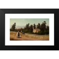 thumbnail image 2 of Ernest Étienne Narjot 14x10 Black Modern Framed Museum Art Print Titled - Schoolchildren in Marin, California (1885), 2 of 5