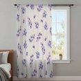 thumbnail image 4 of Purple Olive Leaves Sheer Curtains 54 Inches Long, Spring Pastoral Branches Plants Beige Light Filering Curtains, Breathable Simi Curtain Privacy Drapes for Kitchen Bathroom Small Window Treatment, 4 of 9