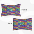 thumbnail image 2 of Sikiie Cassette Tapes Print Plush Pillow Cover, Wrinkle-proof and Stain-resistant Pillow Protector without Pillow Core, Home Decoration-14"x20", 2 of 6