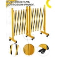 thumbnail image 1 of Kojooin Expandable Barricade Gate, Mobile Folding Security Barrier with Wheels for Traffic Control, Garage or Event Use, 1 of 5