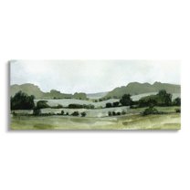 Stupell Industries Distant Rolling Hills Rural Grassland Scenic Landscape Painting Gallery Wrapped Canvas Print Wall Art, Design by Emma Caroline