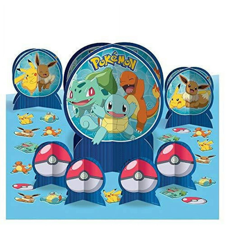 POKEMON Classic Table 3 Piece Centerpiece Kit NEW Party with Pikachu &  Friends