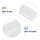 thumbnail image 2 of Combinadores de almacenamiento convenientes de 2pcs para cepillo de dientes Pasta de dientes Peine (blanco), 2 of 7
