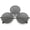 Black / Smoke, variant on Oversize Circle Third Eye Sunglasses Slim Arms 56mm (Silver / Smoke)