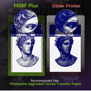 Phomemo Upgraded M08F Plus Tattoo Stencil Printer with 10pcs Transfer Paper, Bluetooth Tattoo Printer Machine with Touchscreen, Compatible with Phone/Tablet/PC, Tattoo Supplies for Tattoo Artists