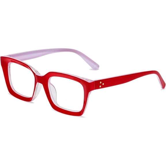Classic Thick Square Frame Clear Lens Glasses for Women Men Non Prescription Eyeglasses