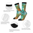thumbnail image 4 of Balery Pineapple Calcetas Largas con Estampado para Hombre y Mujer – Suaves y Transpirables, Talla Única (US 5-11), 4 of 6