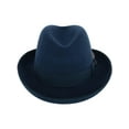 thumbnail image 3 of Epoch Hats Company  Wool Felt Homburg Godfather Hat with Feather (Men), 3 of 6