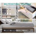 thumbnail image 4 of shiyou-2 Pack Bed Sheet Organizer, Bed Sheet Storage Box with Window, Handle and Label, Foldable Bedding Organizer, for Bedding, Blankets, Thin Clothes (Beige), 4 of 4