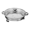 thumbnail image 4 of WEUVEB Stainless Steel Rectangular Fish Roasting Pan for Baking Grilling and Buffet Serving, 4 of 8